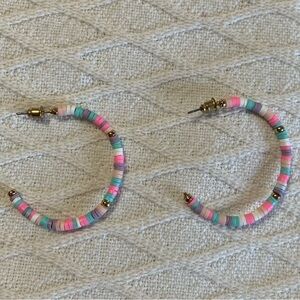 Beaded Hoop Earrings